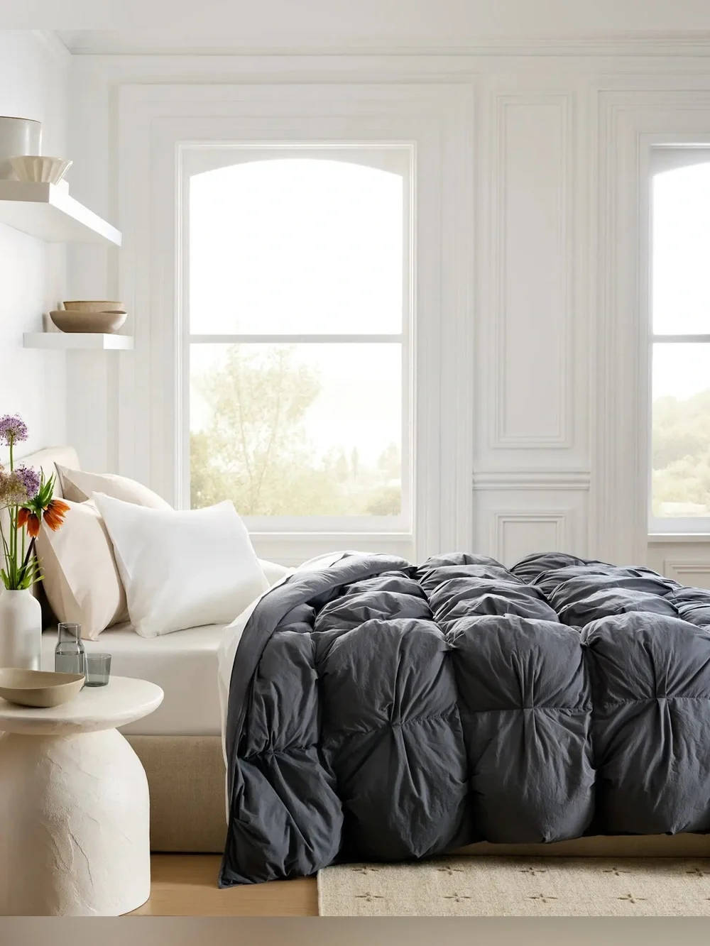 King/Cal King Cotton Pintuck Comforter